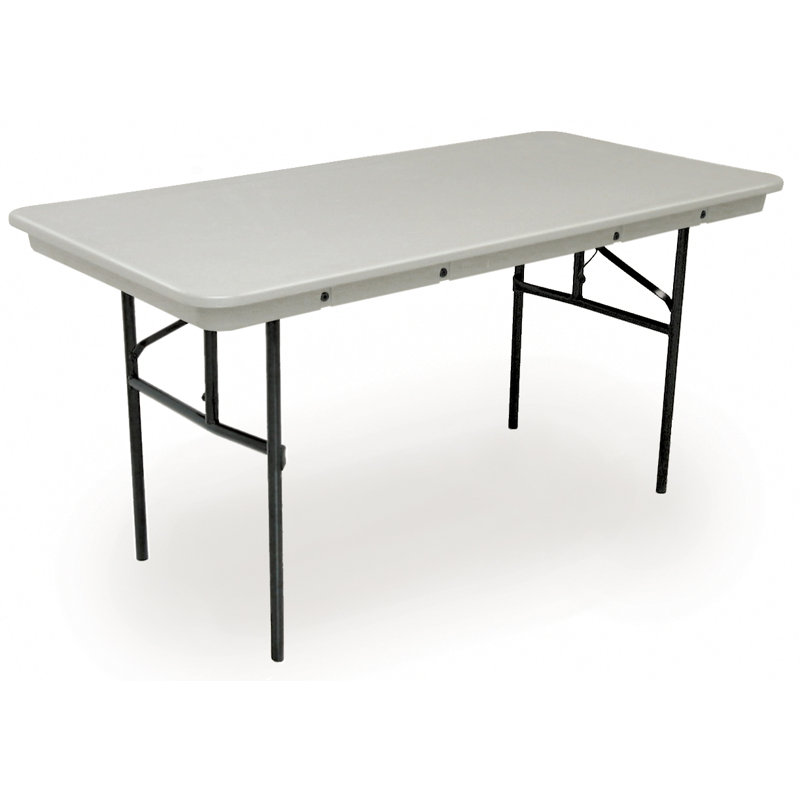 Table pliante en plastique Commercialite, L 5"