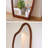 Natural Pine Irregular Full-Length Mirror - Artistic & Sturdy-117890454