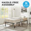 Platform Metal Bed Frame Modern-824385425