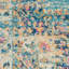 Tapis oriental bleu clair / ivoire Abbate-1355202562