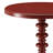 Red Round Wooden Side Table-404604757