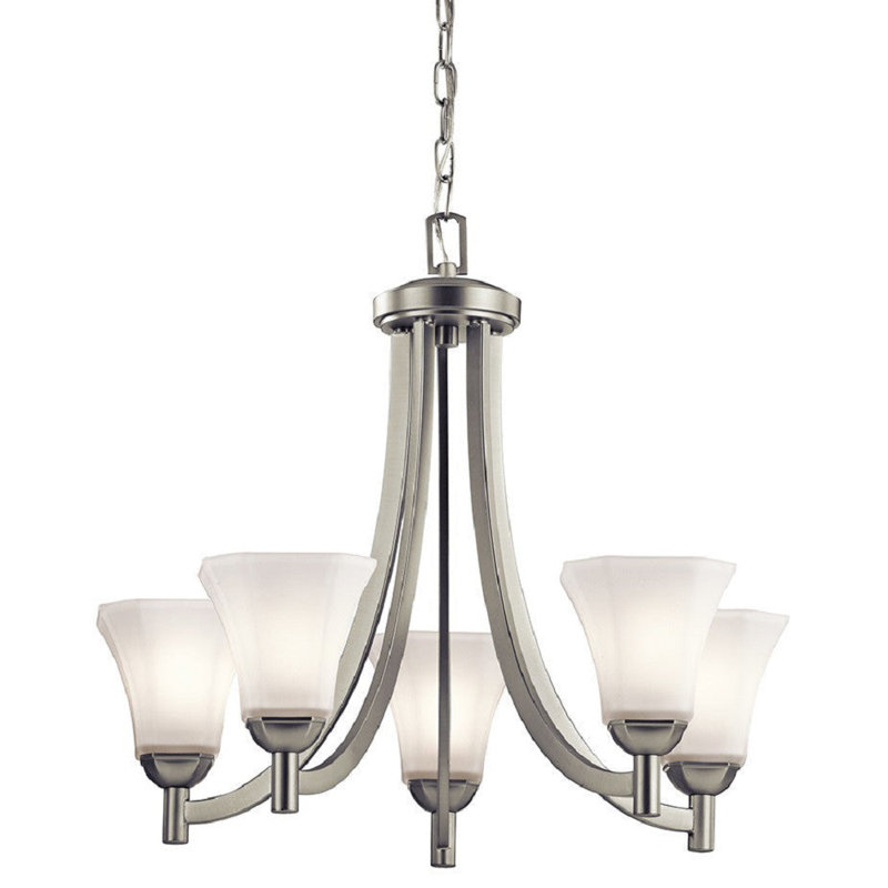 Lustre Serena de 5 pi en nickel brossé Red Barrel Studio®-43631-ni