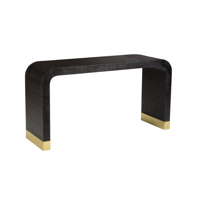 The Sensual Side Of Sleek 60'' W Console Table, Black