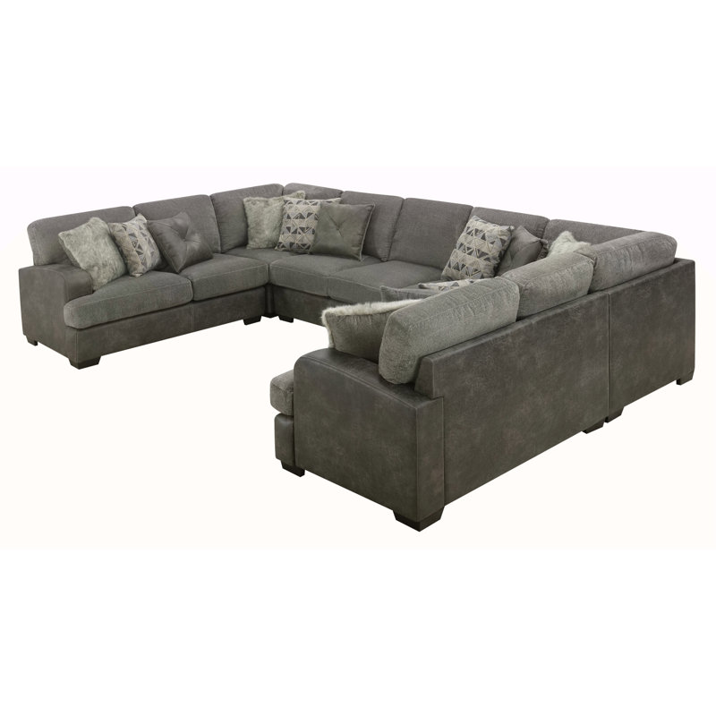 Gray Modular 6 Piece Sectional