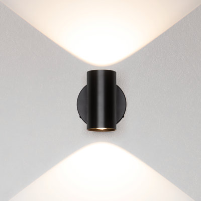 Cylindrical LED Wall Light with Double-Sided Illumination