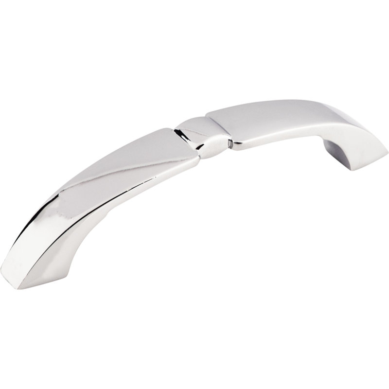 Lida 3 3/4" Center to Center Arch pull, Polished Chrome