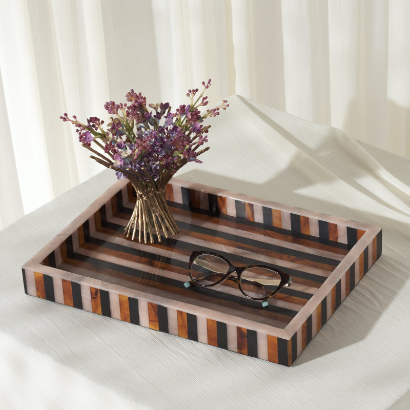 Ina Resin/Mdf Rectangle Tray