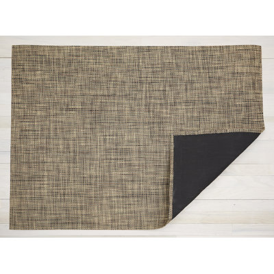 Basketweave Vinyl Indoor / Outdoor Area Rug