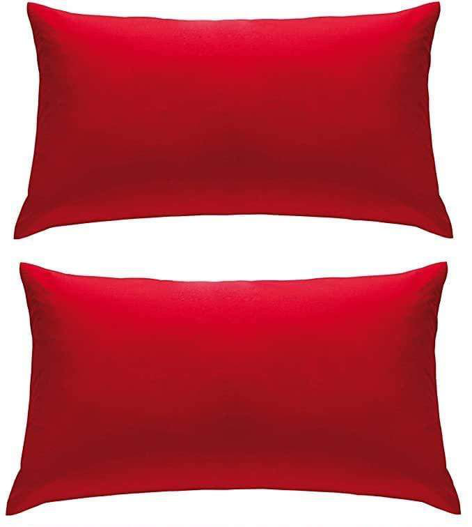 Plain Weave / Muslin Pillow Case, Red