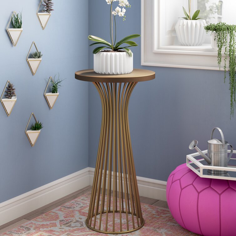 Modern Bird Cage Shaped Plant Flower Stand Bathroom Storage Tower Gold  Bookcase