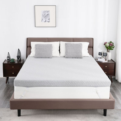 Firm Mattress Topper, Cooling Gel Memory Foam Bed Topper For Pain Relief, High-Density Mattress Pad Firm Mattress Topper With Washable Cover