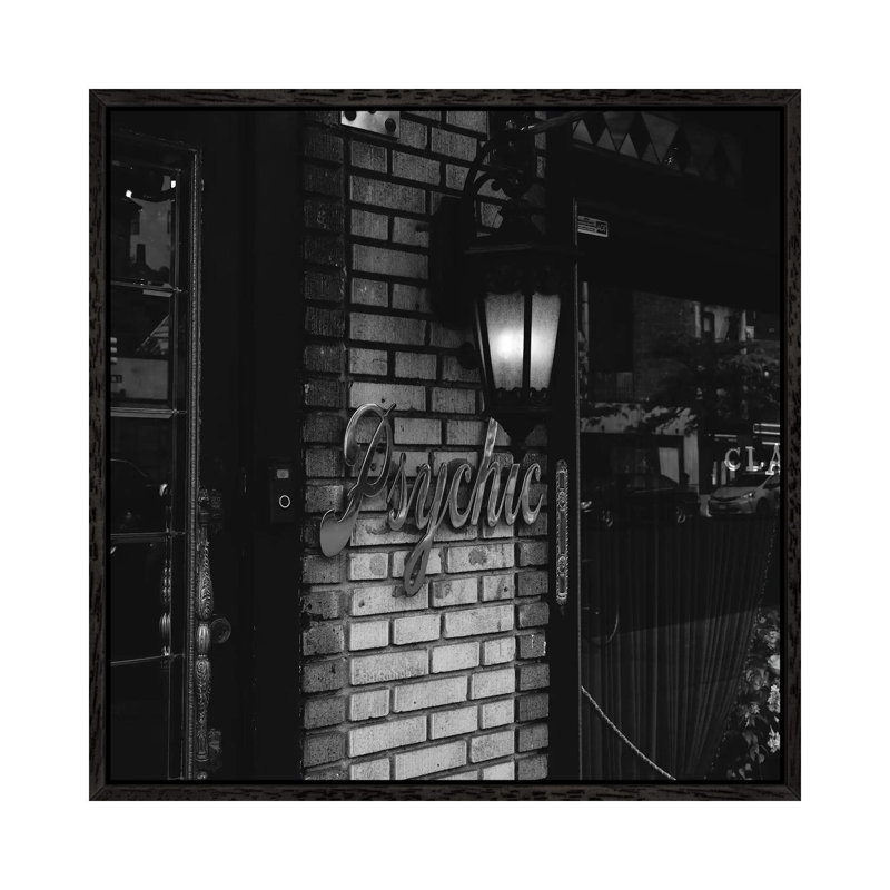 Greenwich Village Psychic by Bethany Young - Print on Canvas, Black Framed, 66.04cm H x 66.04cm W x 3.81cm D