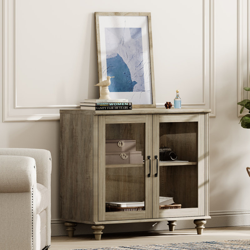 Armoire d'appoint Corretta Striplin, Gris délavé
