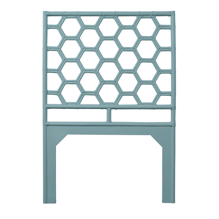 Honeycomb Wicker/Rattan Open-Frame Headboard