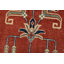 Tapis rouge nouvel âge en laine 7 pi 10 po x 9 pi 8 po Gautham