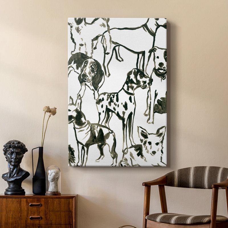 Canine Collage II -Custom Wrapped Gallery Cavas