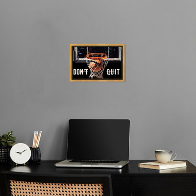 «Don't Quit Basketball Hoop Canvas Mancave Art Prints» par Notoriart