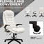 Fauteuil en cuir blanc Pu