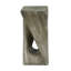 Table d'appoint d'extérieur, table de bout en forme de torsion, table d'appoint décorative, table de tabouret de jardin pour le balcon de la plage, côté piscine, béton léger, texture semblable au bois-1023890271