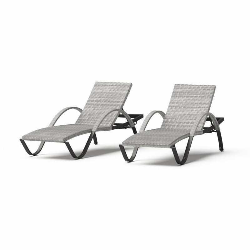 Bafra 2 Piece Resin Chaise Lounge Set