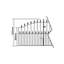Pinkley Spear Top Arched Metal Driveway Gate 125cm High-419510918