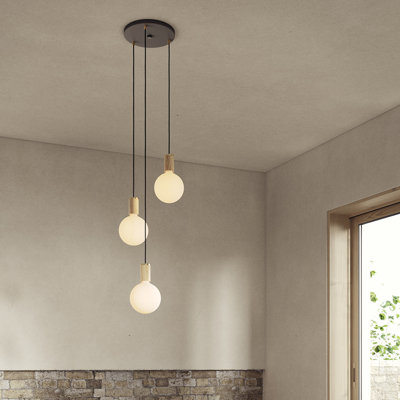 Oak Triple Pendant