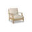Arikka 141 " W Straight Eucalyptus Solid Wood Patio Sectional Set with Cushions