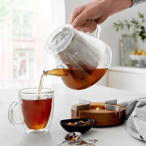 Adhoc Orient 50 oz Théière en verre Stovetop Safe