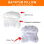 Ensemble de table et oreiller de baignoire, plateau de bain extensible et pliable, (brun clair)