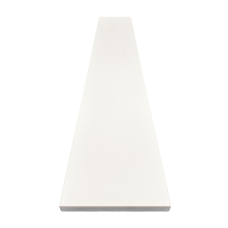 Seuil de marbre d'ingénierie blanc uni 6 po x 60 po