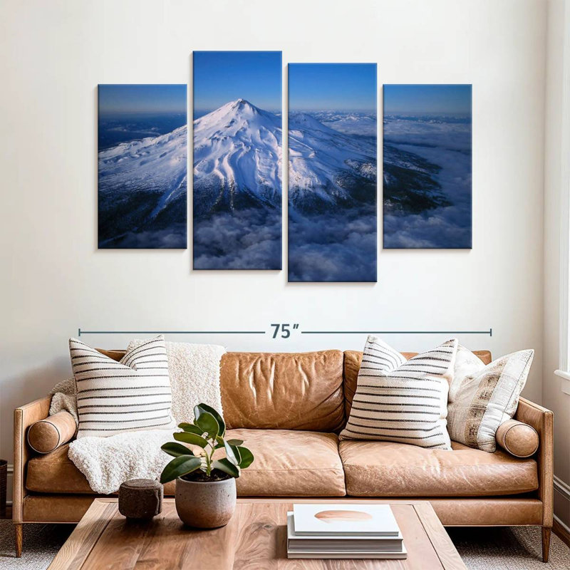 Alvord Snowcapped Mount Shasta, 42" H x 68" W