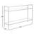 Marissa 42'' Glass Top Console Table-696793383