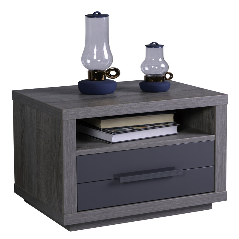 Columbia 70cm W Manufactured Wood Bedside Table