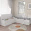 Banc de rangement en L avec sièges rembourrés, pour la salle à manger, la cuisine, le vestibule-612143018