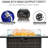50,000 Propane Gas Fire Table, Outdoor Fireplace With Lid And Glass Wind Guard, Base For Garden Patio Backyard, Stylish Design Modern Pit , Guard Elegant Look