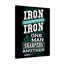 Iron Sharpens Iron Proverbs 27:17 - Wrapped Canvas Print-2116005687