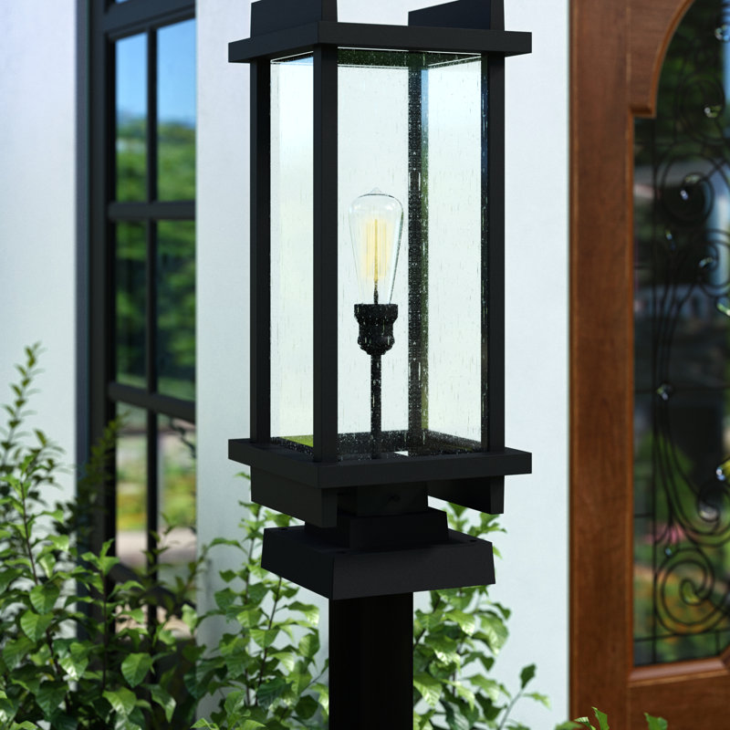 Casha Seeded Pier Mount Light, Black