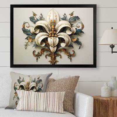 Fleur-De-Lis A Stylized Lilly Flower Ii - Symbols Wall Art