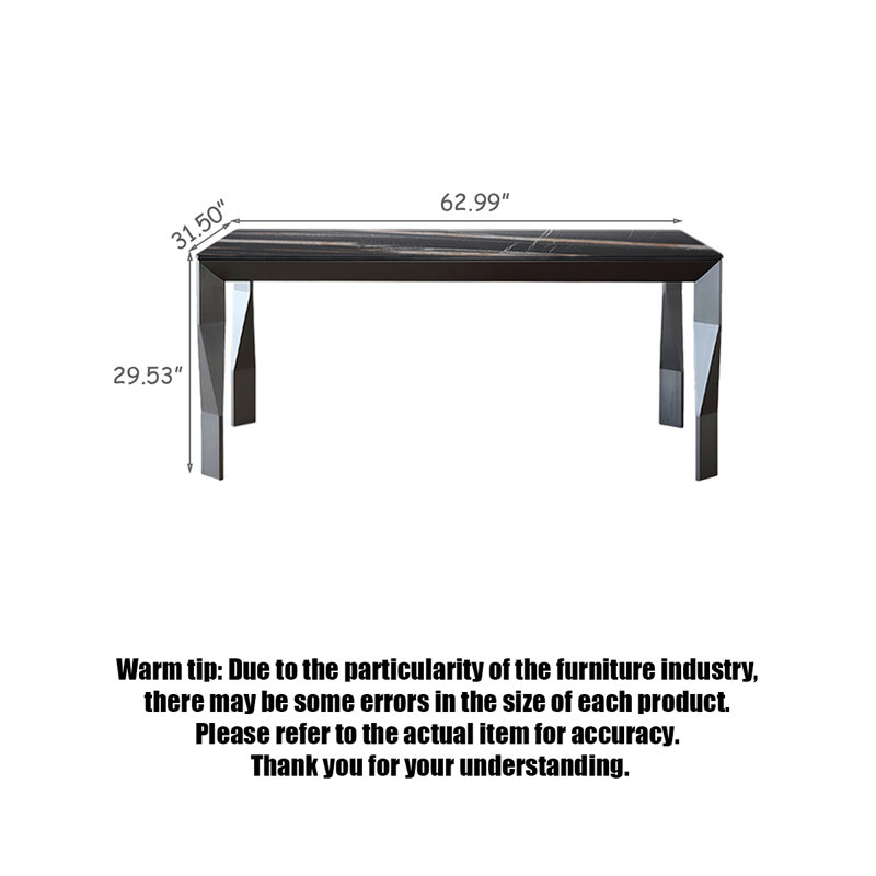 Table de salle à manger simple et moderne, H 29,53 po x L 62,99 po x l 31,5 po