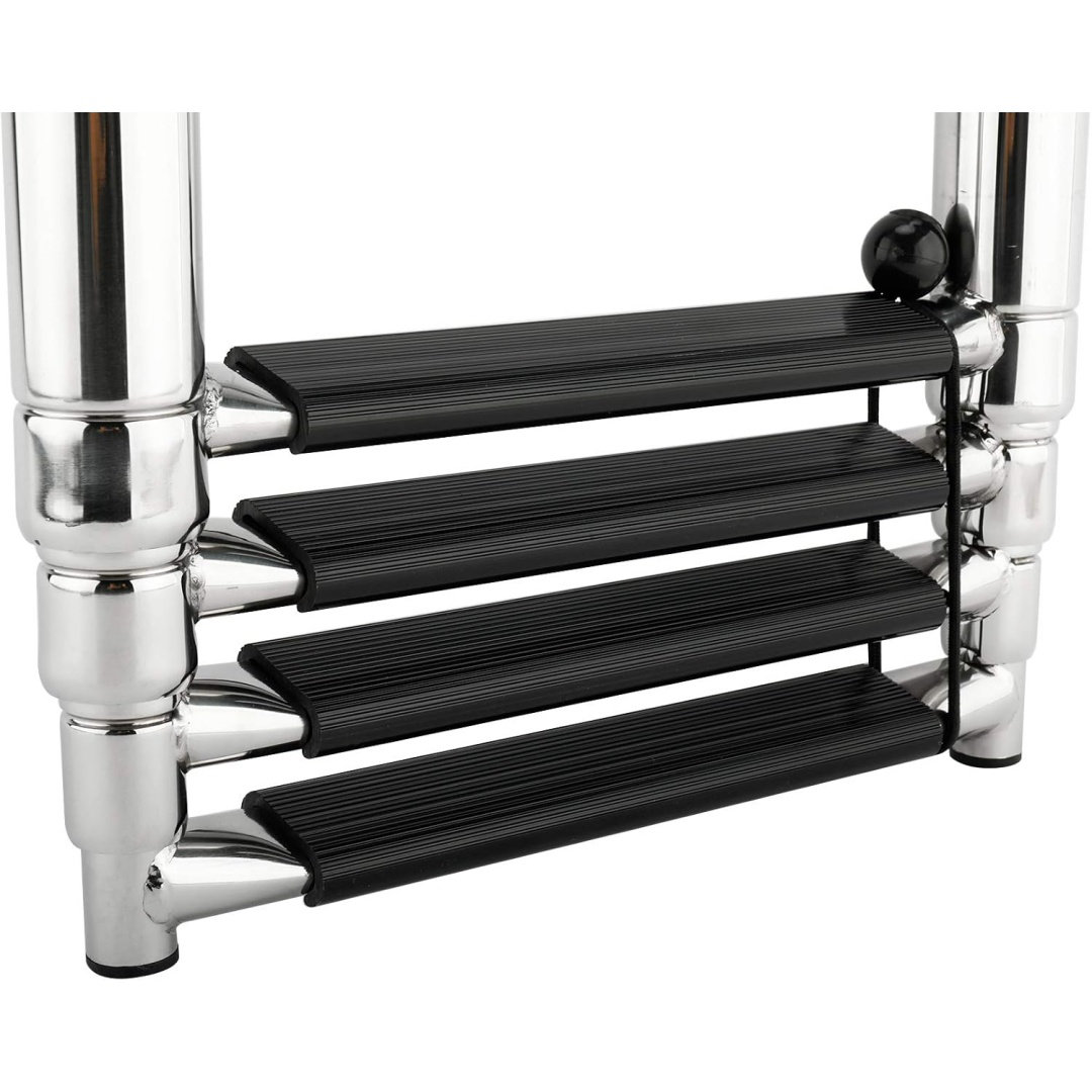 DESIGN SHOP BY SHELL 4 Step Stainless Steel Telescoping Boat Ladder ...
