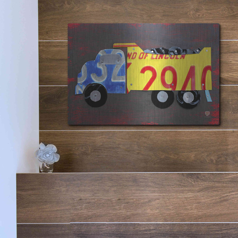 " Dump Truck " by Design Turnpike, 12" H x 16" W