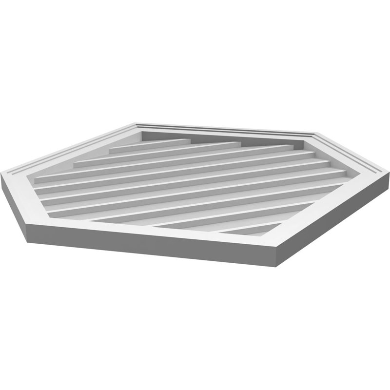 Ventilé vertical à pignon vertical en uréthane 8/12, H 32 po x l 30 po x P 1,5 po