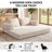 78 Inch Convertible Sofa Bed, 5-In-1 Futon Sofa Bed Pull Out Couch, Compression Couch Bed For Living Room, Corduroy Boneless Couches For Bedroom, Apartment, No Assembly Sleeper Sofa Bed, Tool-Free Assembly-512487397