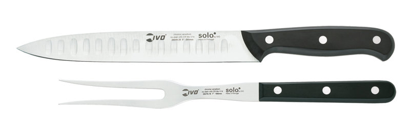 IVO Cutlery Solo 2 Piece High Carbon Stainless Steel Steak Knife Set