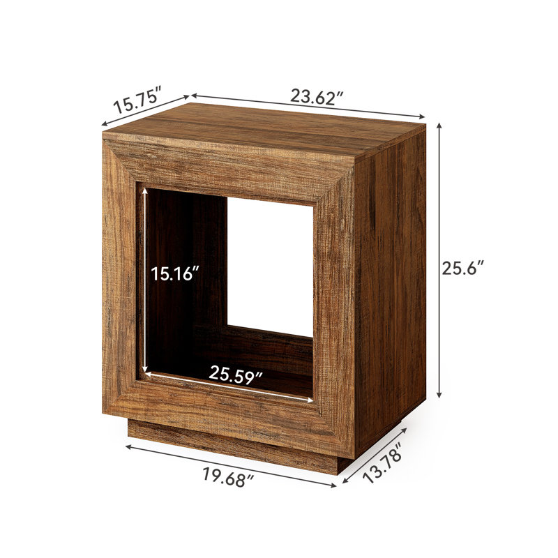 2-Tier Square End Table