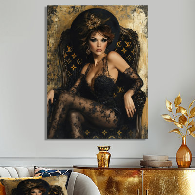 «Better With Age Classy Woman In Luxury», art mural femme cabaret