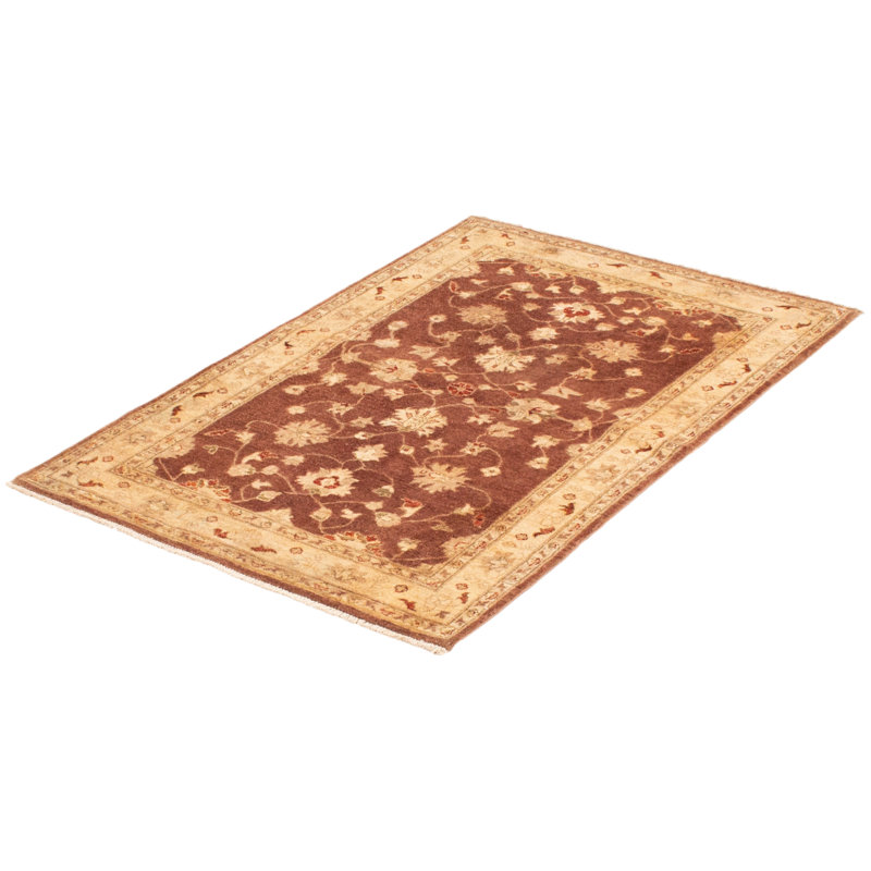 Tapis brun foncé Peshawar Oushak 3 pi 11 po x 5 pi 9 po