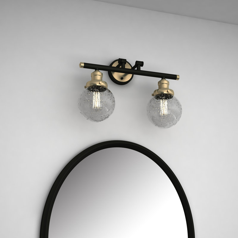 Helmsley 2 - noir clair avec laiton antique