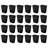 Sterilite 3 Gallon Rectangular Wastebasket Small Home Trash Bin, 24 Pack, Black