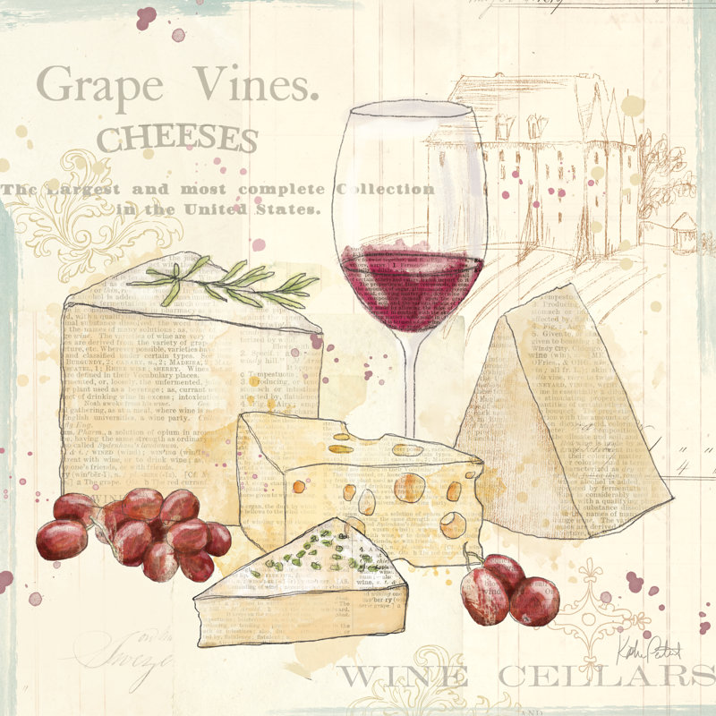 Chateau Winery VI by Katie Pertiet - Wrapped Canvas Print, 30cm H x 30cm W